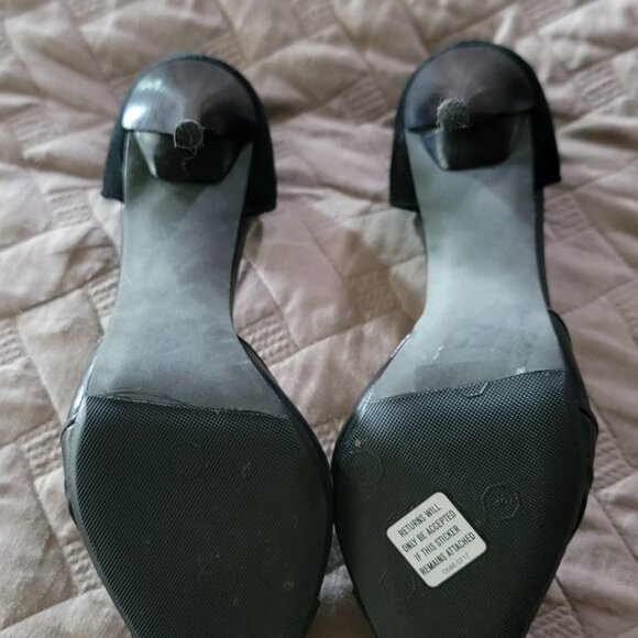Narciso Rodriguez D-Orsay Black Leather pumps - Picture 3 of 5